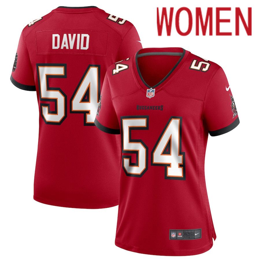 Cheap Women Tampa Bay Buccaneers 54 Lavonte David Nike Red Game NFL Jersey